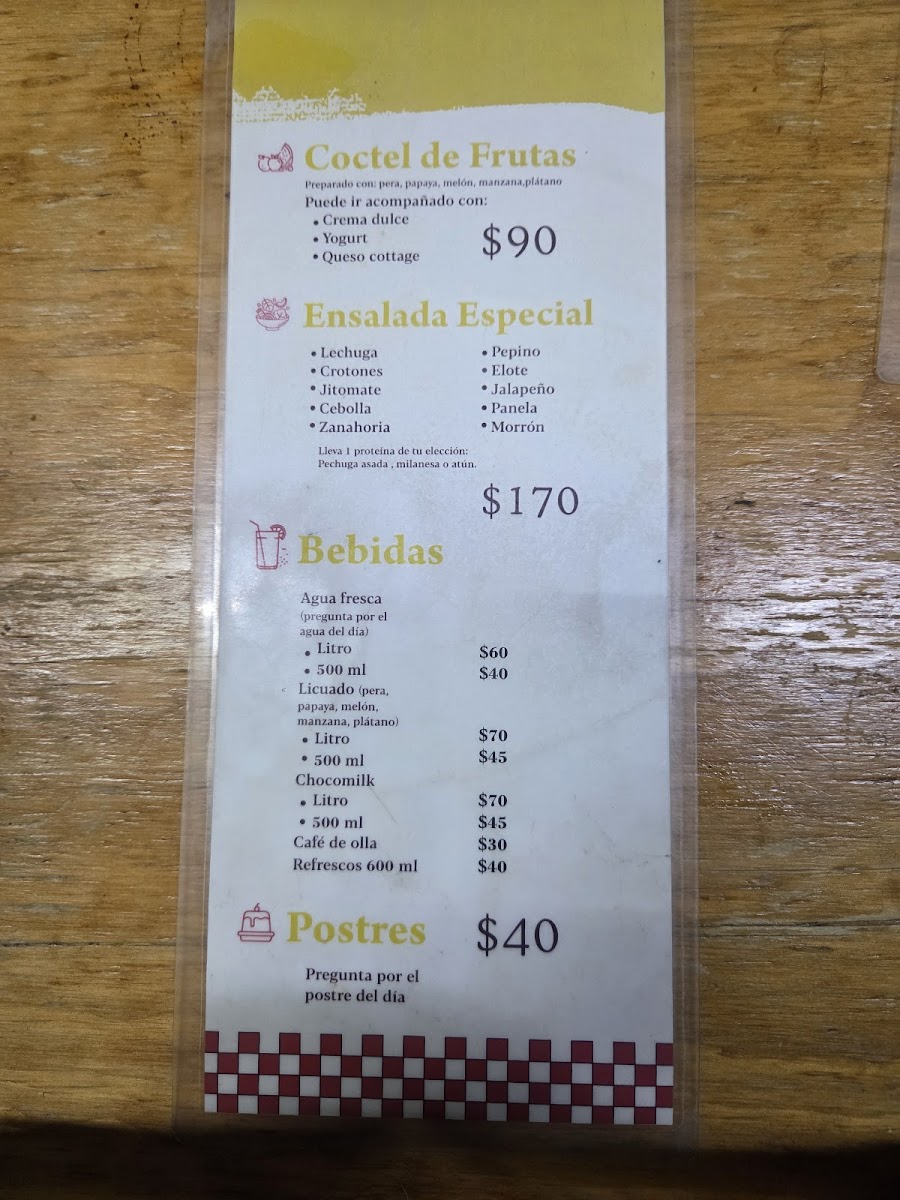 Fruty Lunch Menu - Image 1